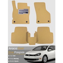 E-BİZ Volkswagen Golf 6 (2009-2013) Uyumlu Eva Paspas Tam Set–oto Paspas,araca Özel,su Geçirmez