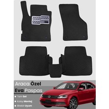 E-BİZ Volkswagen Jetta (2011-2018) Uyumlu Eva Paspas Tam Set–oto Paspas,araca Özel,su Geçirmez