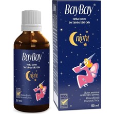 Baybay Damla Night Melisa İçeren 50 Ml Takviye Edici Gıda Türkiye Menşeli
