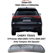 Doğru Ticaret Auto Parts Chery Tiggo 8 Pro Max Arka Tampon Alt Koruma Muhafaza Spoyler