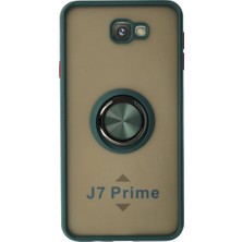 Sb Shopping Galaxy J7 Prime Kılıf Montreal Yüzüklü Kapak - Yeşil