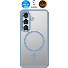 Spigen Galaxy S26 ile Uyumlu Magnet Kılıf Ultra Hybrid Mag Fit Sararmaya Dayanıklı Mavi Şeffaf Kapak - ACS11166 (Spigen TR Garantili)