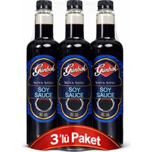Günbak Soya Sosu 750 ml x 3 Adet