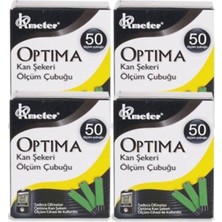 Kan Şeker Ölçüm Stripleri, 4X50 Adet (200 Strip) Sağlıklı Takip