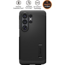 Spigen Galaxy S26 Ultra ile Uyumlu Magnet Kılıf Tough Armor Mag Fit Stand özellikli Çift Katmanlı Zırh Koruma Siyah Kapak - ACS11033 (Spigen TR Garantili)