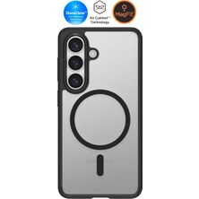 Spigen Galaxy S26 ile Uyumlu Magnet Kılıf Ultra Hybrid Mag Fit Sararmaya Dayanıklı Siyah Şeffaf Kapak - ACS10970 (Spigen TR Garantili)