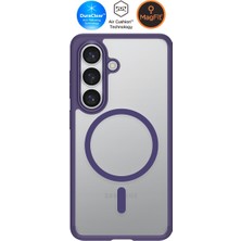 Spigen Galaxy S26 Plus ile Uyumlu Magnet Kılıf Ultra Hybrid Mag Fit Sararmaya Dayanıklı Mor Şeffaf Kapak - ACS11164 (Spigen TR Garantili)