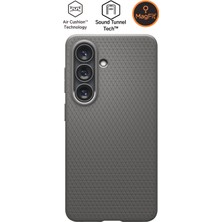 Spigen Galaxy S26 ile Uyumlu Kılıf Liquid Air Mag Fit Kaymaz Dokulu Yüzey Gri Kapak - ACS11056 (Spigen TR Garantili)