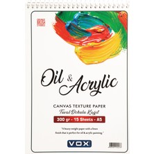 Vox Art Vox 300 gr Akrilik Boya Defteri A5 15 Yaprak Düz Sayfa ile Yaratıcılığınızı Geliştirin