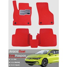 E-BİZ Volkswagen Golf 8 (2019-2023) Uyumlu Eva Paspas Tam Set–oto Paspas,araca Özel,su Geçirmez