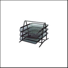 Gıpta Gıptta Metal 3 Kat Hareketli Evrak Rafı Siyah