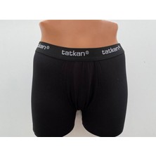 Tatkan Bodywear Tatkan Erkek Slim Fit Boxer Siyah 5'li Modal Penye Spor Kesim Desenli Konforlu Seçim