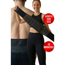 Manyetik Bel Korsesi, Ağrı Giderici ve Destekleyici, Siyah, Rahat Kullanım