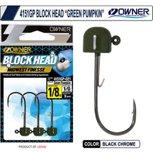 Owner 4151GP Block Head 1/16 (1,8gr) 3pcs