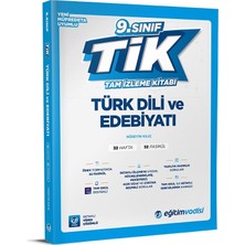 Eğitim Vadisi Yayınları 2026 9. Sınıf Türk Dili ve Edebiyat Tik Tam Izleme Kitabı Maarif Model