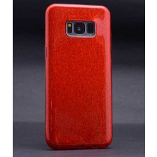 ZM Store Galaxy S8 Plus Uyumlu Kılıf Renkli Simli Parlak Shining Kapak