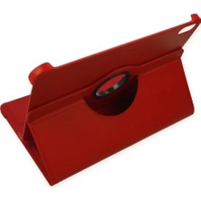 Pileli Store Newface iPad 2022 10.9 (10.nesil) Kılıf 360 Tablet Deri Kılıf - Kırmızı