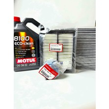 NPE Honda Civic 2017-2021 Dizel Bakım Set (Orjinal Yağ Filtre/ithal Hava Polen) Motul 0W30 5 Litre