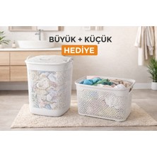 Elasuhome-Büyük Kirli Sepeti + Hediye Küçük Sepet!