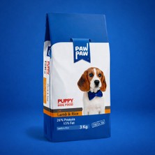 Pawpaw Puppy Köpek Maması Kuzu Pirinçli 3 kg Yüksek Protein Omega 3&6