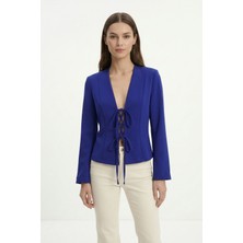 Rays Saks Pileli Bağlamalı Hırka 8142