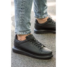 L.A Polo Unisex Siyah Spor Ayakkabı Düz Tabanlı 1. Sınıf Malzeme ile Rahat Kullanım