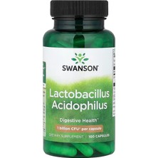 Swanson Lactobacillus Acidophilus Probiotics Digestive Health 1 Billion Cfu 100 Caps