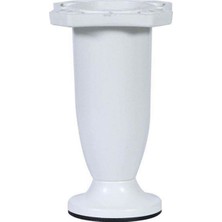 Badem10 Ayarlanabilir Dolap Mobilya Koltuk Kanepe Sehpa Ayağı 10 Cm Plastik Beyaz Ayakları