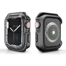 Apple Watch 38MM Uyumlu Zore Watch Gard 08 Sert Pc + Silikon Koruyucu