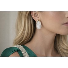 Livaz Accessories Çelik Kadın Kararmaz Opal Drop Küpe