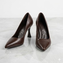 Kindep (Özmaçan) Kadın Stiletto Ayakkabı Kahve