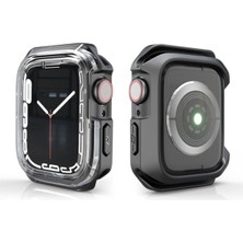 Apple Watch 38MM Uyumlu Zore Watch Gard 08 Sert Pc + Silikon Koruyucu