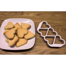 Muray Tekno 2’li Set 5’li Kalp Şeklinde Kurabiye Kalıbı – Çoklu Kesim Pratik Hamur Kalıbı