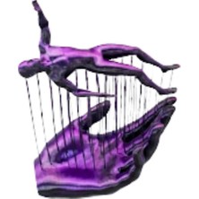 LTG Nova 3D Mor Insan Figürü Dekoratif Duvar Masa Üstü Sanat Objesi