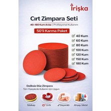 50 Adet Cırt Zımpara Kağıdı El Zımparaları Seti 115 mm Avuç Içi Spiral Taşlama Karma Paket