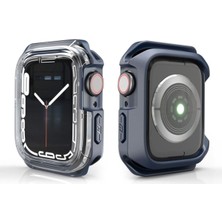 Apple Watch 38MM Uyumlu Zore Watch Gard 08 Sert Pc + Silikon Koruyucu
