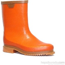 Derby Krep Çizme Merdane Kısa 41 No Turuncu Renkli Güvenlik Standartlarına Uygun Ayakkabı
