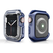 Apple Watch 40MM Uyumlu Zore Watch Gard 08 Sert Pc + Silikon Koruyucu