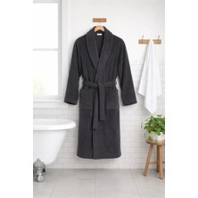 Ellia Soft Alex Bambu Pamuk Erkek Bornoz Antrasit