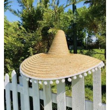 Aktez-El Meksika Şapka Doğal Hasır