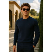 Comstar Erkek Premium Comfort Basic Lacivert Uzun Kazak