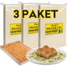Silifke Yufka Baklava Yufkası - 3 Paket - 3 Tepsilik (±2700GR)