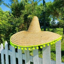 Aktez-El Meksika Şapka Doğal Hasır