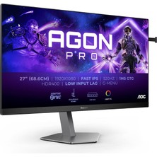 Aoc 27" AG276FK-PIXEL (Ölü Pikselli) 520Hz 0.3ms HDMI Dp Adaptıvesync Pivot HDR400 Fhd Fast IPS Oyuncu Monitörü