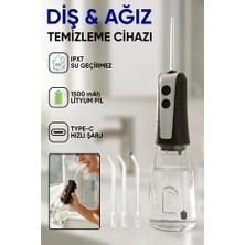 Snailax Akıllı Şarjlı 390ML Geniş Su Hazneli Ağız Duşu 1500MAH Ipx7 Diş ve Ağız Temizleme Cihazı
