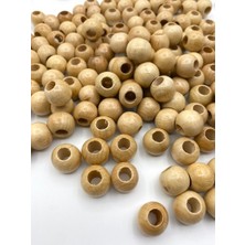 Hedef Bijuteri 16 mm Vernikli Ahşap Tahta Boncuk Renkli Plastik 100 gr Yaklaşık 80 Adet