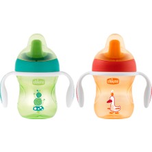 Chicco Yarı Yumuşak Uçlu Eğitim Bardağı 200 ml 6 Ay+ Ergonomik Tutma Koluyla Kullanım Kolaylığı