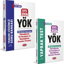 Data Yayınları 2026 Gys Yök Görevde Yükselme Sınavı Çözümlü Soru Bankası ve Yaprak Test Seti