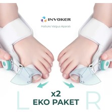 Ayarlı Ayak Baş Parmak Kemik Düzeltici ve Halluks Valgus Gece Ateli (2'li)