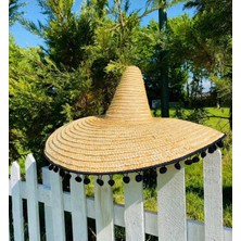 Aktez-El Meksika Şapka Doğal Hasır